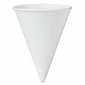 Dart , Bare Treated Paper Cone Water Cups, 4 1/4 Oz., White, 200/bag 42BR